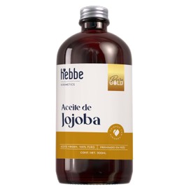 HEBBE - Aceite de Jojoba 500 g | Previene Líneas de Expresión, Propiedades Antiedad | Mayor Volumen a la Piel y Equilibrio en la Producción de Sebo | 