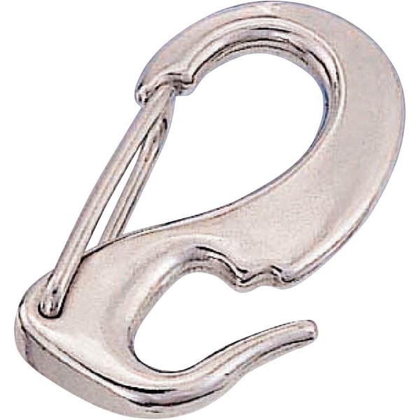 Stainless Steel Metal Fittings, Open Magatama Hook, Total Length: 2.6