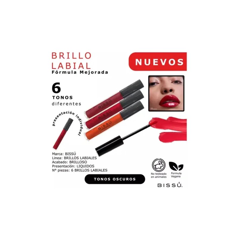 Maquillaje Brillo Labial Bissu Nueva Fórmula