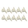 10Pcs Hinge Clips Large Metal Hinge Binder Clips for Paper