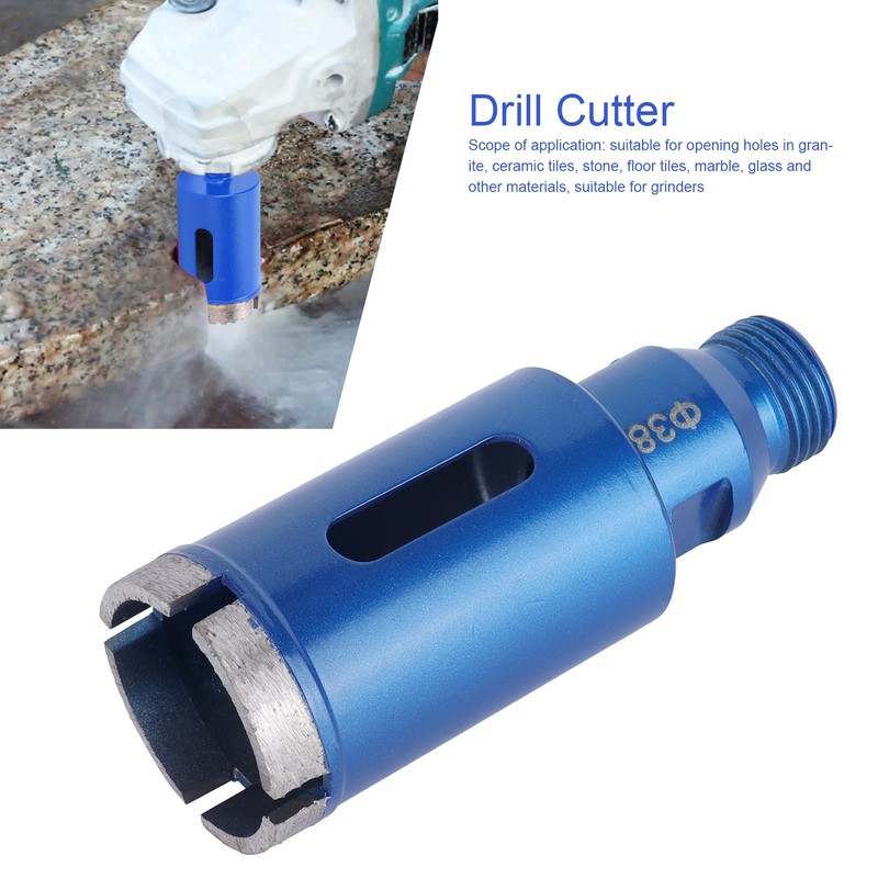 Diamond Drill Bit Drilling Diameter 38mm WearResistant Durable Quick Hole