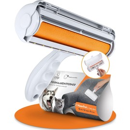 FusselMonster® Pet Hair Remover, Lint Roller for Dogs and Cats Designed for Effective Cleaning of Sofa, Carpet, Car, Reusable Cat Hair Remover, Lint Roller Pet Hair (White)