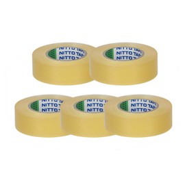 Nitoms J2538 Vinyl Tape No.21 Transparent, Pack of 5 Rolls, 0.7 inches (19 mm) x 32.8 ft (10 m)