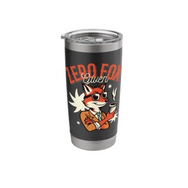 Zero Fox Given - Funny Cool Fox with Coffee Stainless Steel Insulated Tumbler