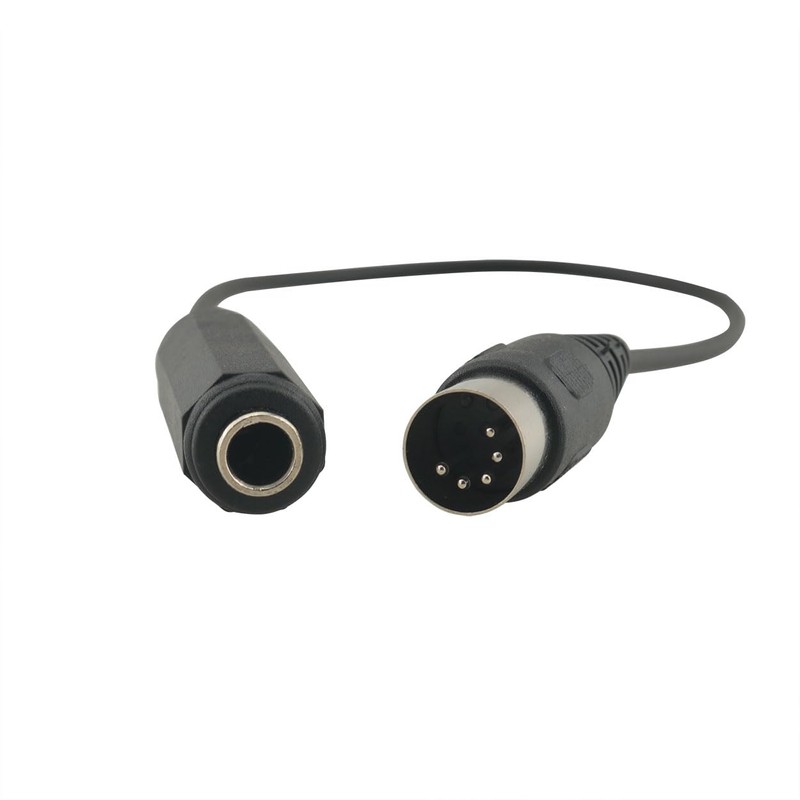 Ruiwaer Black 6.35mm Female 1/4'' TRS to DIN 5 Pin