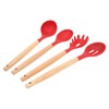 12 PCS Kitchen Cooking Utensils Set Ergonomic Wooden Handle Silicone