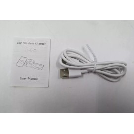 Unbranded 3-in-1 Magnetic Wireless Charger Lot Of 2