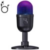 LRUFOB USB Gaming Condenser Microphone for PC/Desktop,192kHz/24Bit,Noise Cancellation,Monitoring,Quick Mute &