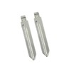 HEROFFIX 2pcs Metal Car Flip Remote Folding Key Blank Blade