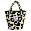 WiVViViD Women's Tote Bag, Canvas, Durable, Thick Material, Leopard Pattern,