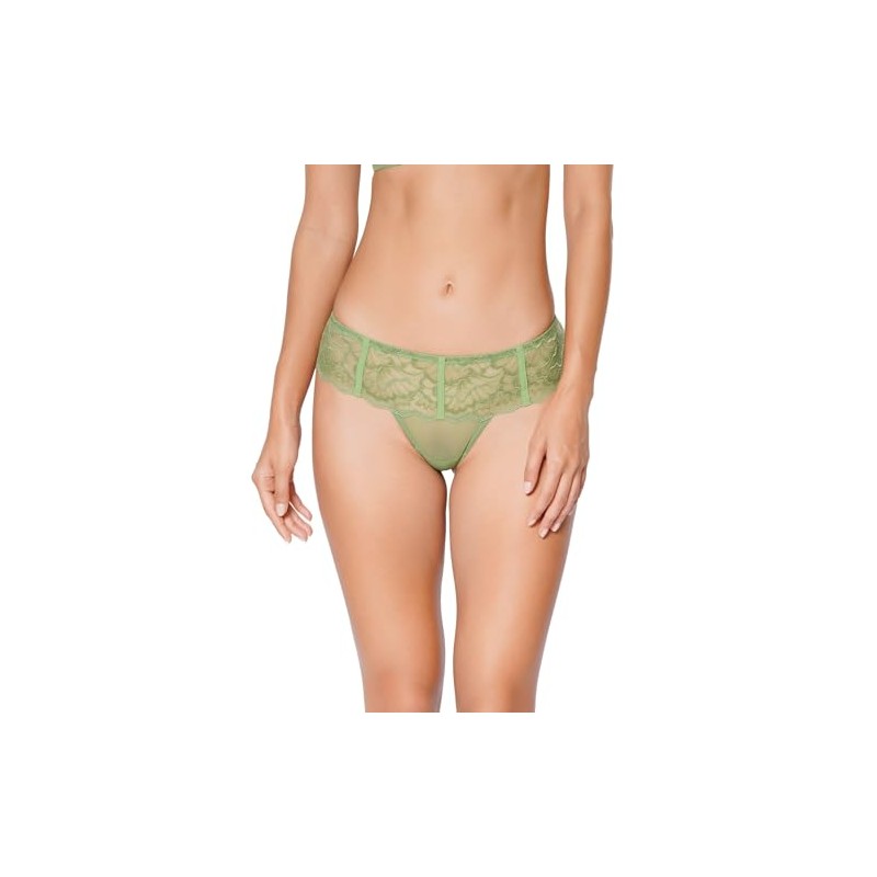 Huit Women's Mid-Rise Tanga Forest Green