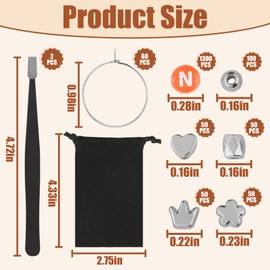 MOMOTONX 60 Sets DIY Wine Glass Charms – 1300 Letter Beads, 300 Silver Bead Charms, 60 Rings, 2 Tweezers, Storage Bag – Transparent Style Wine Glass Markers for Weddings, Parties, Events