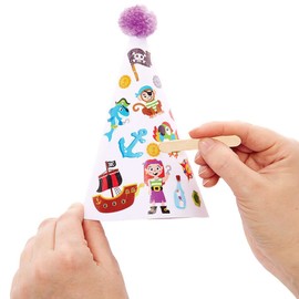 Baker Ross FC902 Pirate Rub-On Transfer Stickers - Pack of 125, Stickers, Kids Waterproof Crafts Stickers, Ceramic Wood and Paper Stickers