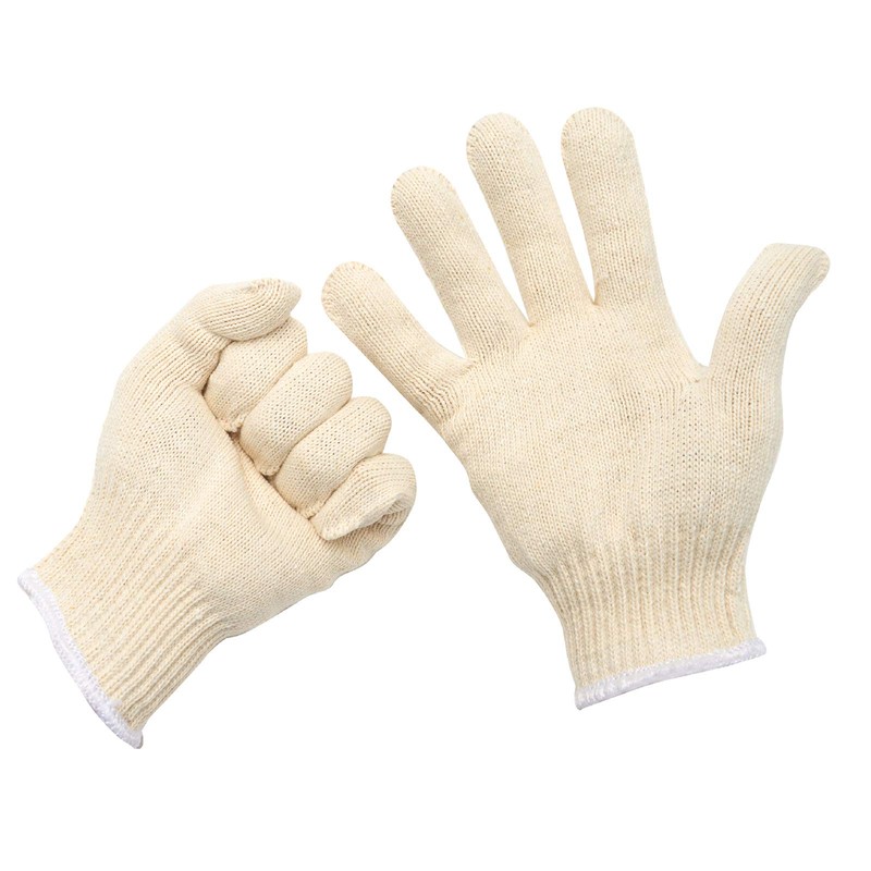 EBLAELEL Safety gloves white cotton bbq heat liners grilling work