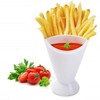 KIRALOVE French fries holder with sauces - restaurant - plastic