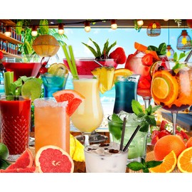Springbok Summer Sips 1000 Piece Jigsaw Puzzle for Adults - Have Fun with This Tropical Image That's Sure to Tempt Your tastebuds