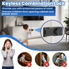 TOKCKYBL Keyless Cabinet Lock with Combination Code - 3-Digit Password
