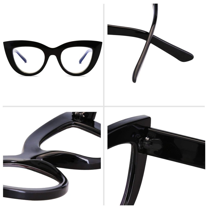 SOJOS Blue Light Blocking Glasses Retro Vintage Cateye Eyeglasses for