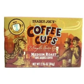 Trader Joe's Coffee Cups - Single Serve- Medium Roast Arabica Coffee