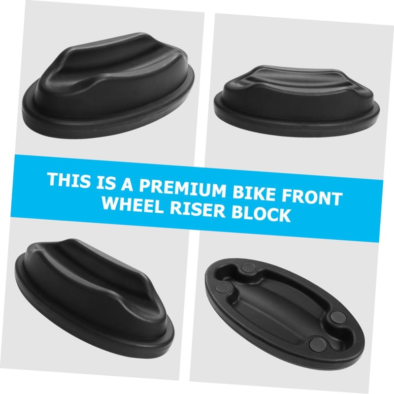 Sosoport 2 Pcs Bike Front Wheel Riser Block Non Slip