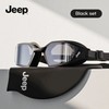 Premium Myopia Swimming Goggles & Cap Set - Unisex, High-Definition for Professional Diving (Black) Goggles -7.0 Diopter