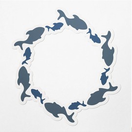 Decal Stickers of Patterns Frame Premium Indoor (No Waterproof) Vinyl Decal Stickers for Laptop Phone Accessory Helmet Car Window Mug Tuber Cup Door Wall Decoration - USCVER3c12541BL0124