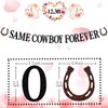 Same Cowboy Forever Banner, Country Western Bachelorette / Divertida decoración