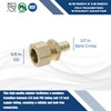 XFITTING OD compression 5/8 Inch x 1/2 Inch Pex Transition