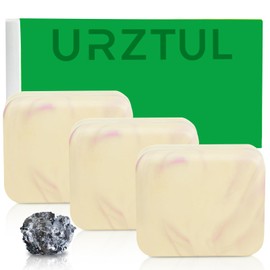 URZTUL 3 PCS Zinc Pyrithione Soap Bars, Gentle Exfoliating Cleansing Bath Bar for Body & Face Skin Care