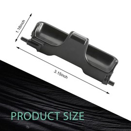 Center Console Latch, Metal Center Console Armrest Lid Latch, Compatible with Acura RDX 2013 2014 2015 2016 2017 2018 Year with Stainless Steel Spring, OEM: 83417-TX4-A01 (Black)