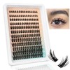 Manga Lash Clusters Wispy Eyelash Extensions 192 Pcs Anime Eyelashes
