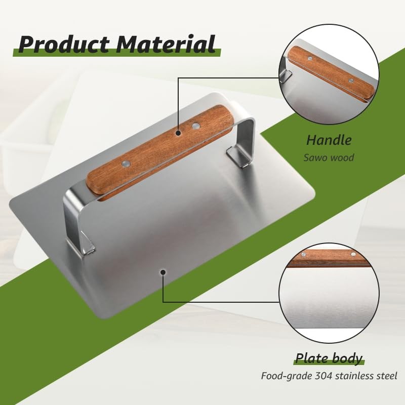 Stainless Steel Trash Compactor for Household Kitchen Trash Can, with