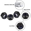 CPYJW Pack of 20 DIN985 m8 Nuts, Locking Nuts M8
