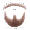 Phosphe Fake Beard Realistic Mustache Human Hair Goatee False Beards