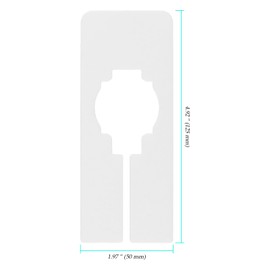 CHIHEUNG 100 PCS Wardrobe Dividers, Closet Dividers for Hanging Clothes, White Rectangular Clothing Rack Size Dividers, Blank Clothes Hanger Divider for Sorting Clothes Size, Color