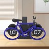 Vintage Flip Desk Clock Bike Shape Retro Mechanical Battery Powered