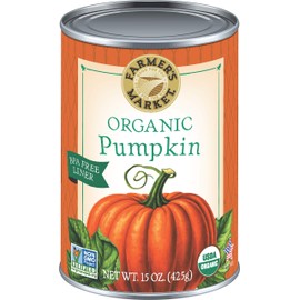 Farmers Market Organic Pumpkin, 15-Ounce (Pack of 6)