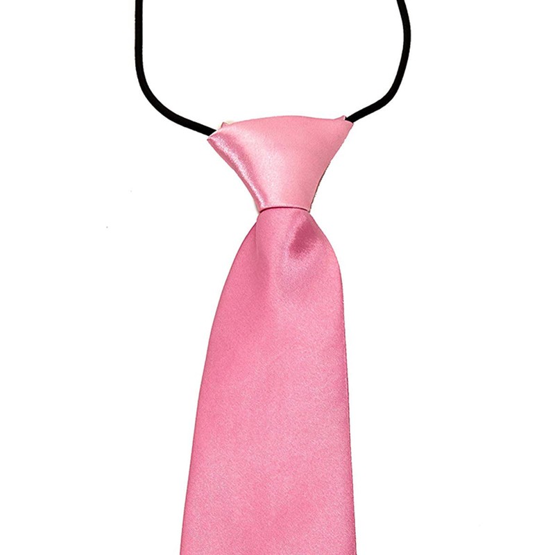1 pcs Boys Pre-Tied Ties. Satin Plain Coloured Childrens Ties.