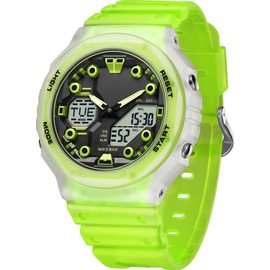 findtime Women's Sport Watches Digital Waterproof Watch Outdoor Military Tactical Wrist Watch Analog Fashion Ladies Watches with LED Luminous Alarms Stopwatch Countdown Reloj para Mujer