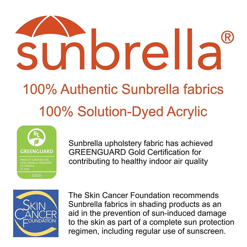 Bayside21 Black Umbrella Replacement Canopy for 9 ft 8 Ribs