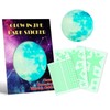 Yosemy Fluorescent Wall Stickers, Moon and Stars, 563 Luminous and