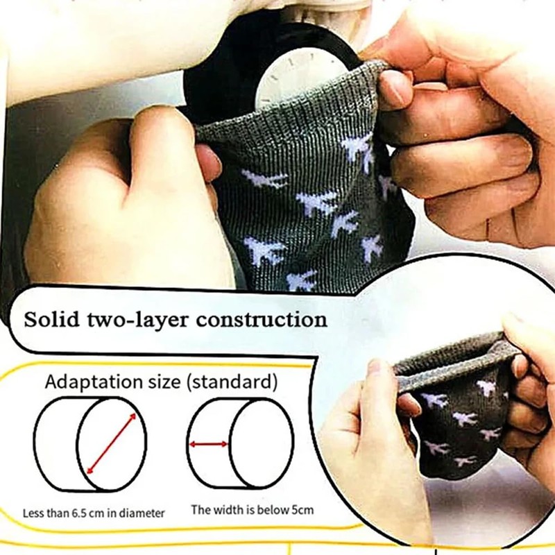 DraCra 8 Pack Luggage Wheel Cover Socks Full Wrap Fabric