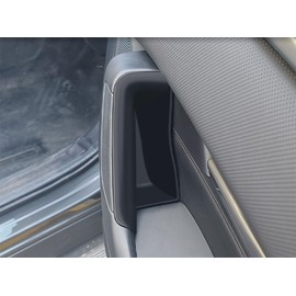 TUBAIZAI Car Accessories Compatible With Mazda CX90 CX-90 2024 2025 Interior Door Armrest Handles Storage Box Organizer Tray 4PC(Black)