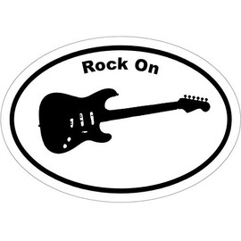 Music Bumper Sticker - Guitar Decal - Perfect Music Lover Gift - Made in The USA Size: 4.7 x 3.3 inchL8