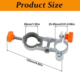 2PCS Fishing Chair Umbrella Holder, 25mm Tube, Clip On Garden Chair Umbrella Holder, Universal Umbrella Bracket for Parasol Patio Balcony Deck Fishing Accessories (Purple)