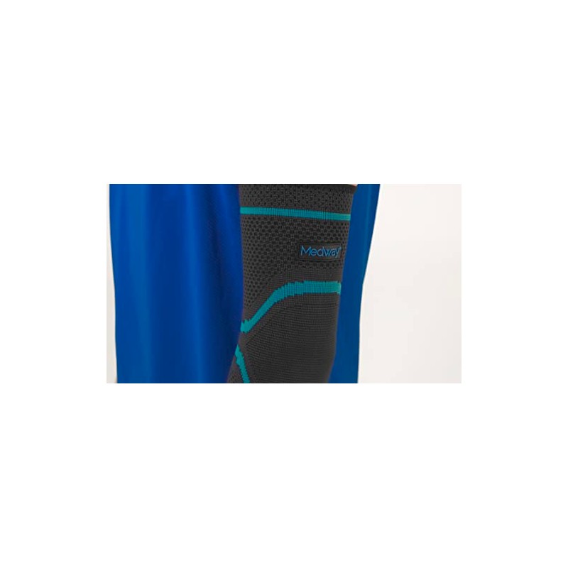MEDWAY | Codera Elástica Deportiva Premium Color Negro - Azul