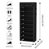 Calmootey 9 Tier Shoe Rack Organizer,Portable Shoe Shelf with Nonwoven