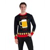 Holiday Hype Men's Festive Ugly Christmas Holiday Party Pull Over