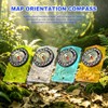 Outdoor Compass with Adjustable Declination, Magnifier, Ruler, Scale, Multifunctional Kids