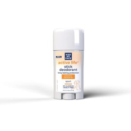 Kiss My Face Natural Active Life Aluminum Free Deodorant Stick, Sport 2.48 oz (Pack of 4)